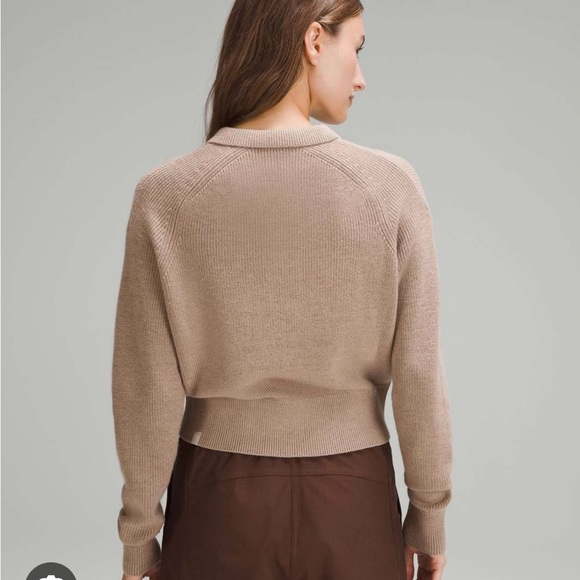 Lululemon collared merino wool blend sweater - Picture 2 of 7